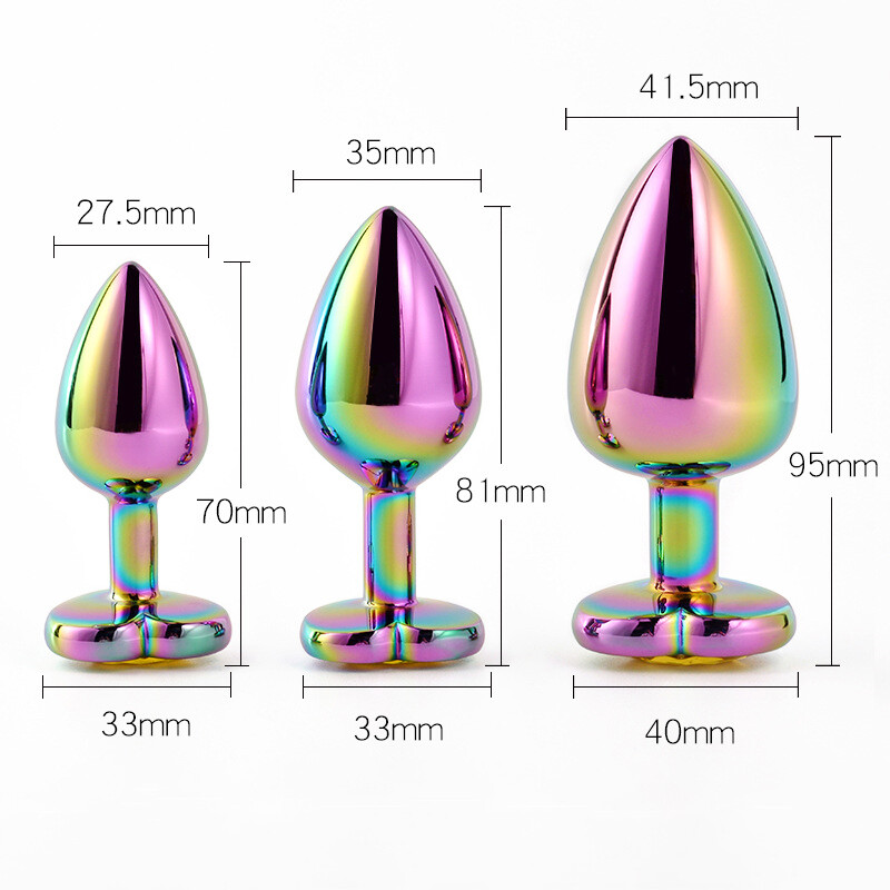 Anal Butt Plug Heart Stainless Jewel Butt Plug Sex Toy For Women Men Couple Gift