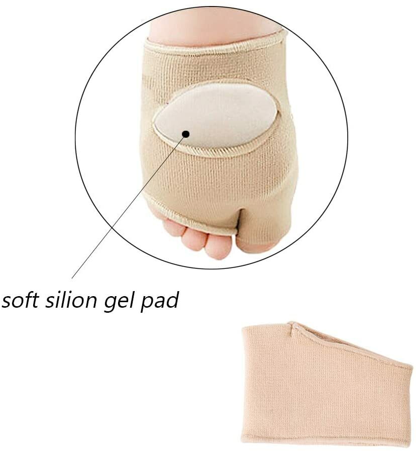 4 Pack For Man Women Fabric Metatarsal Pads Sleeve with Gel Sole Cushion Gift US