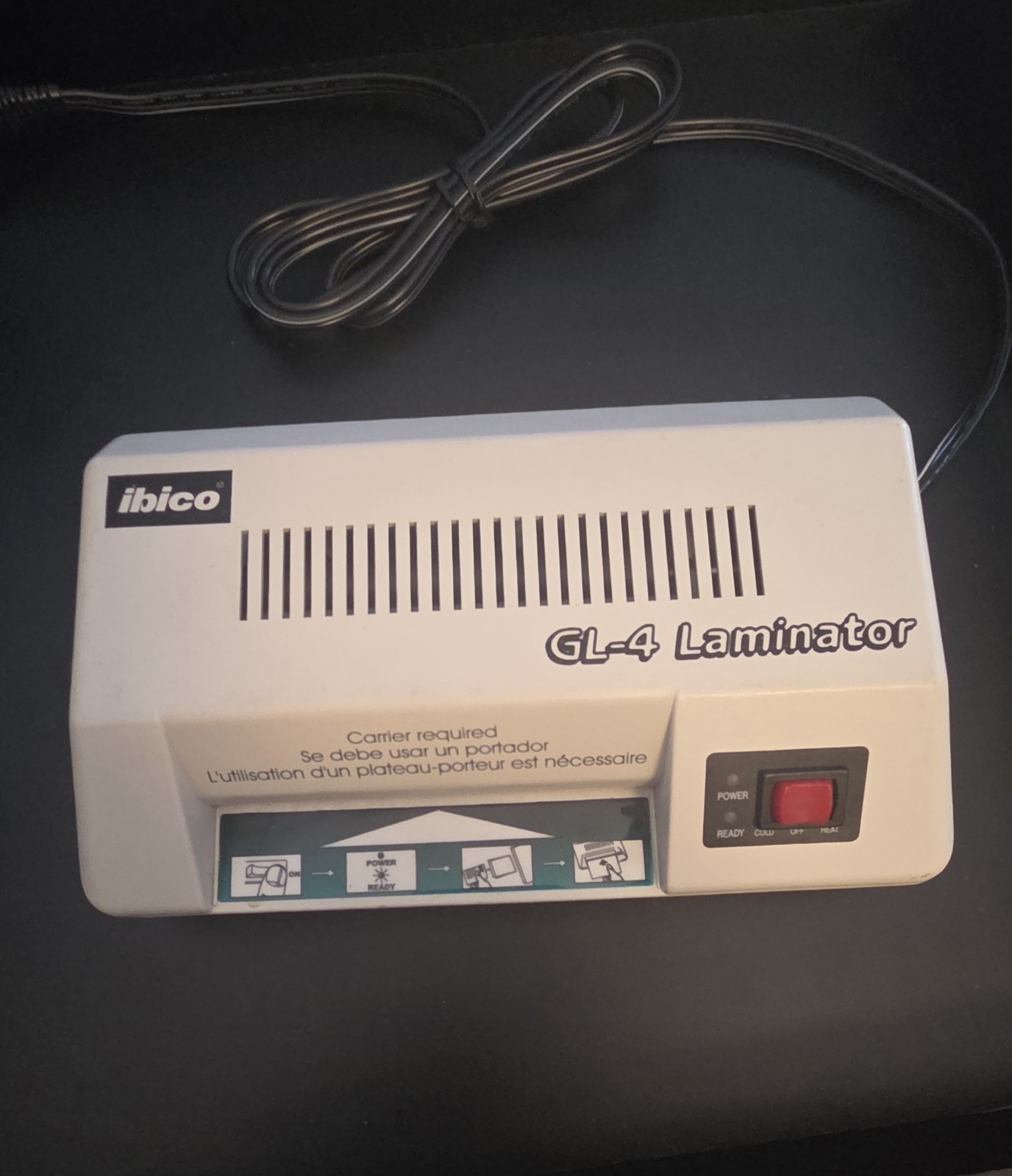 Ibico GL-4 Small Laminator Home/Office/School 4" Width