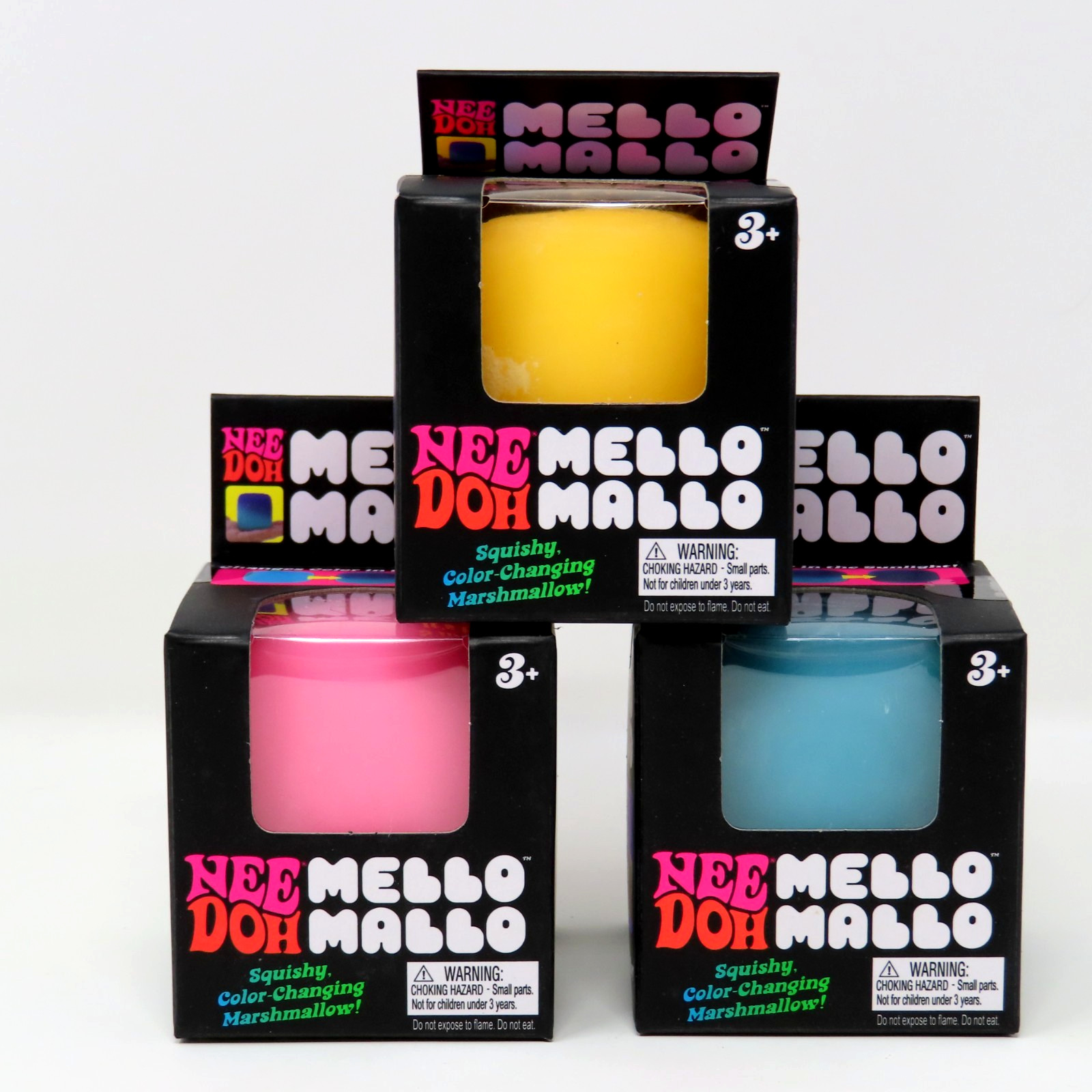 Nee Doh Mello Mallo Squishy Stress Fidget Color Changing Marshmallow NEW