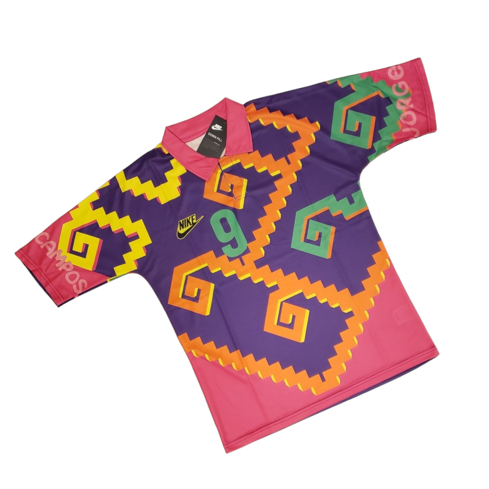 Jorge Campos # 9 Multicolor ORANGE/PINK/PURPLE NIKE RETRO - XXL