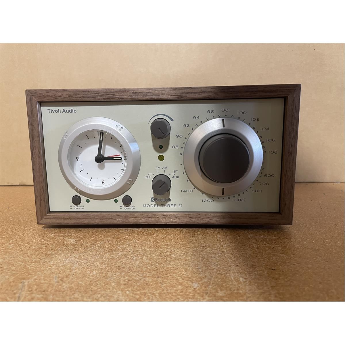 Tivoli Audio Model Three AM/FM Bluetooth Clock Radio with USB Charging Ports