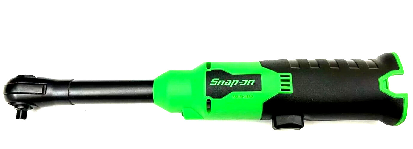 SNAP ON TOOLS CTR817 DB G 14.4v 1/4" Drive Green Cordless Ratchet Brushless NEW