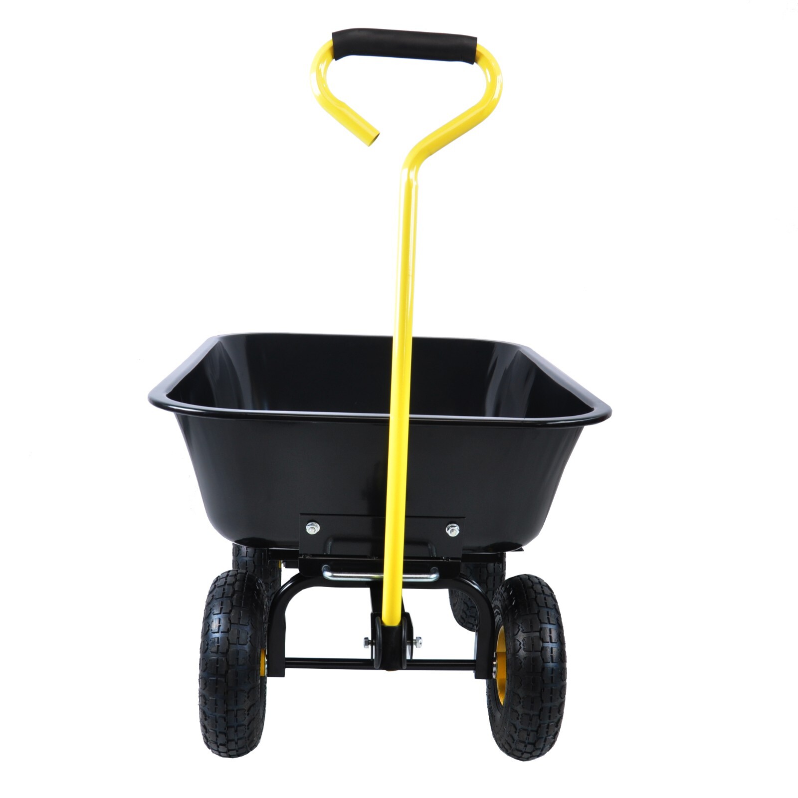 Wheelbarrow Heavy Duty Wagon Garden Cart Yard Dump Lawn Utility Outdoor Steel