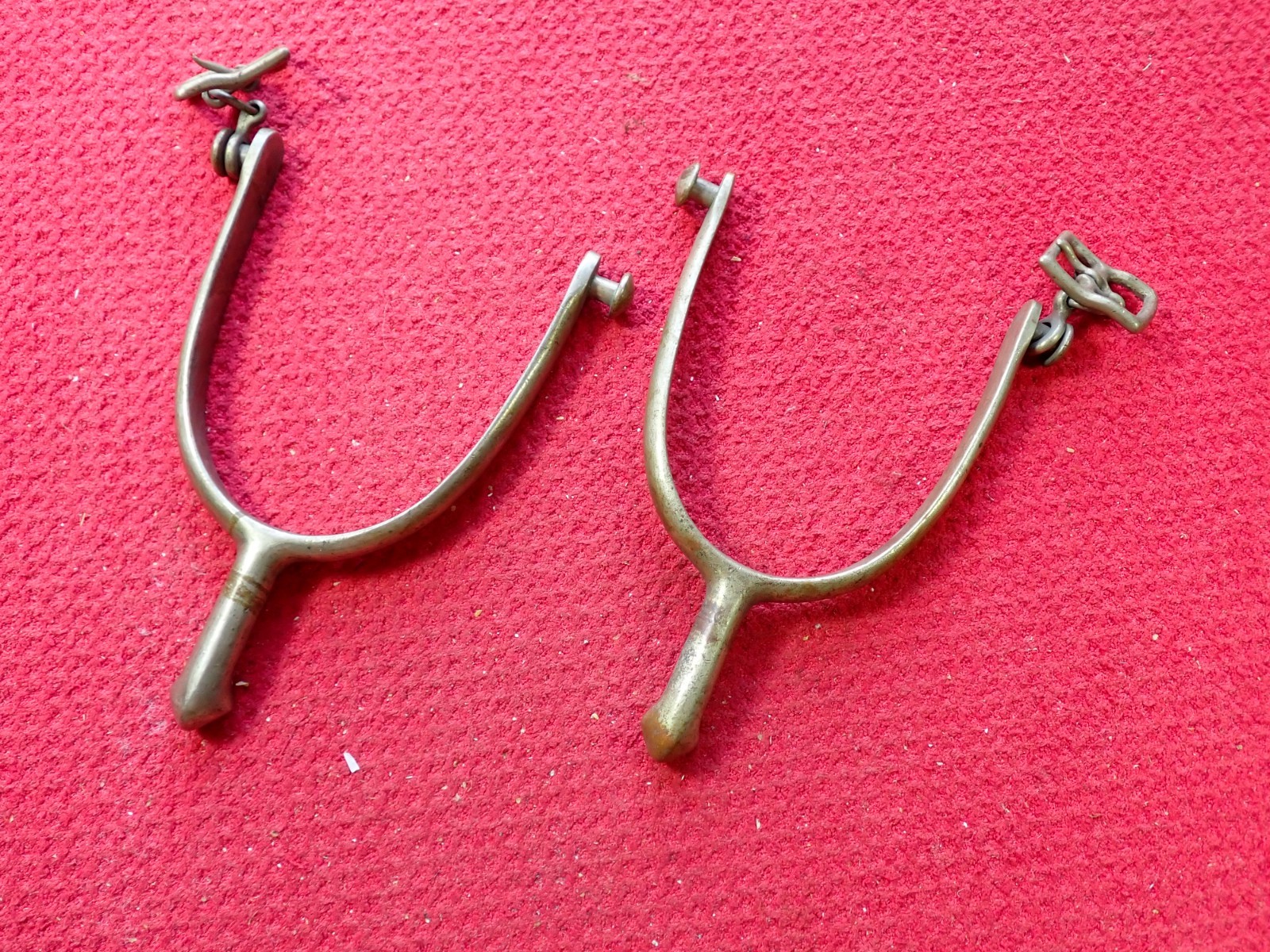 Antique Pair of Model 1911 WWI Cavalry U.S. A.B. August Buermann Spurs