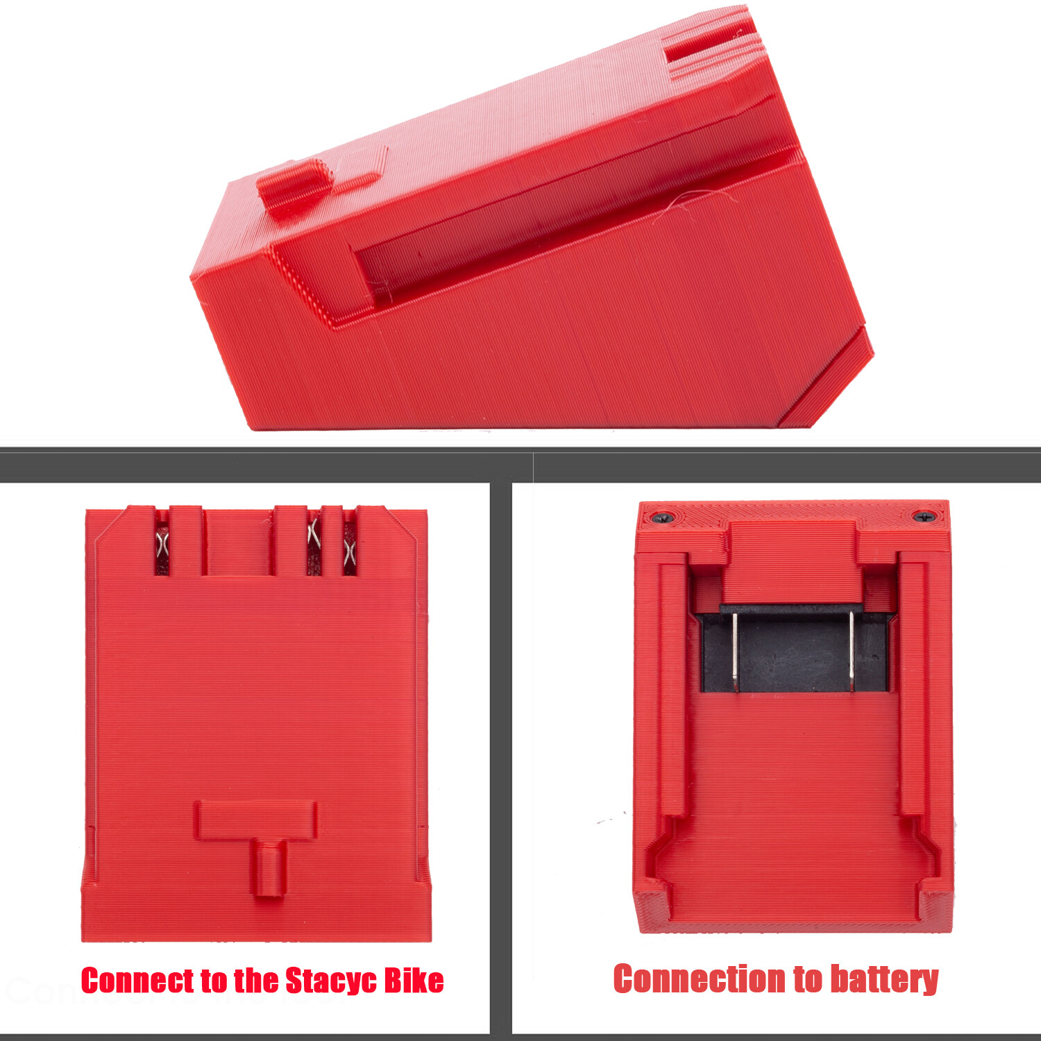 Battery Adapter For Milwaukee 18V Lithium-Ion Fits For Stacyc 12"/16" Bikes