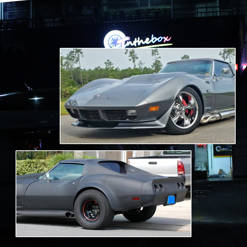 4PCS Amber Front & Red Rear Side Marker Lights For 1974-1979 Chevy Corvette C3