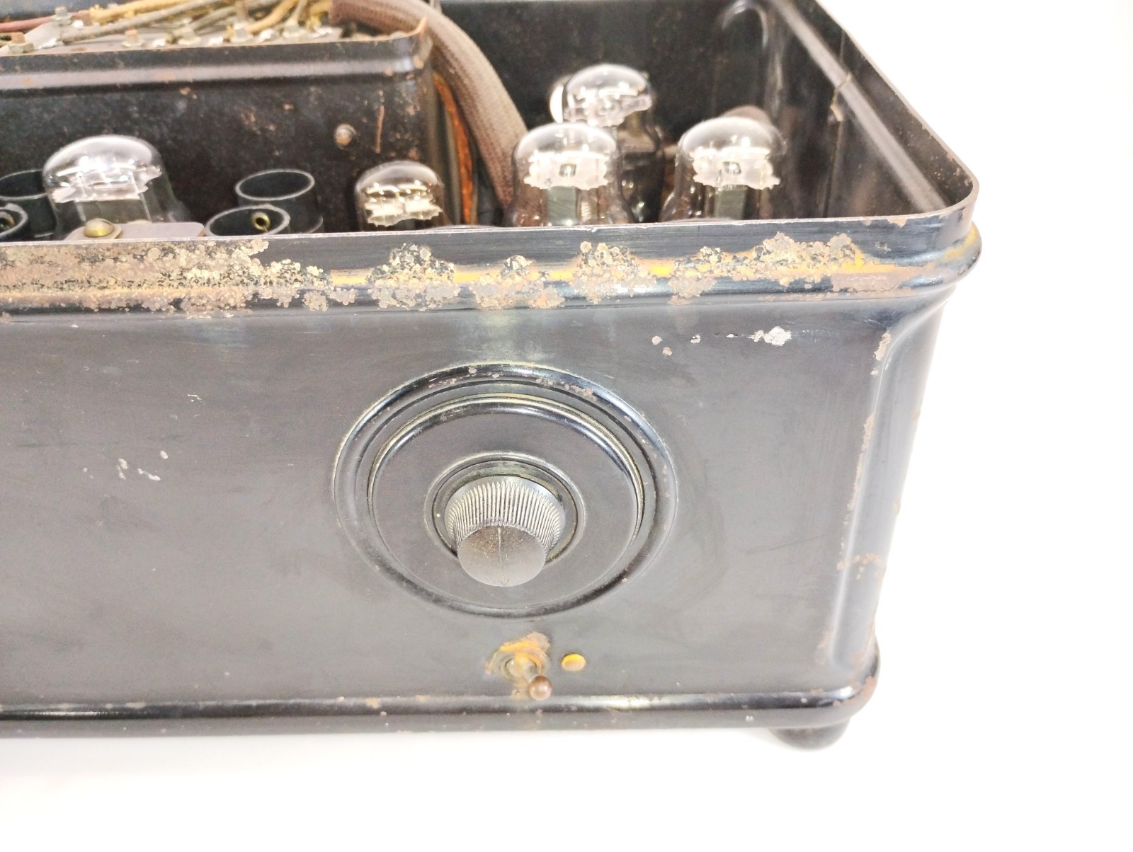 Antique Atwater Kent Model 47 Tube Radio Metal Case Untested Parts Repair