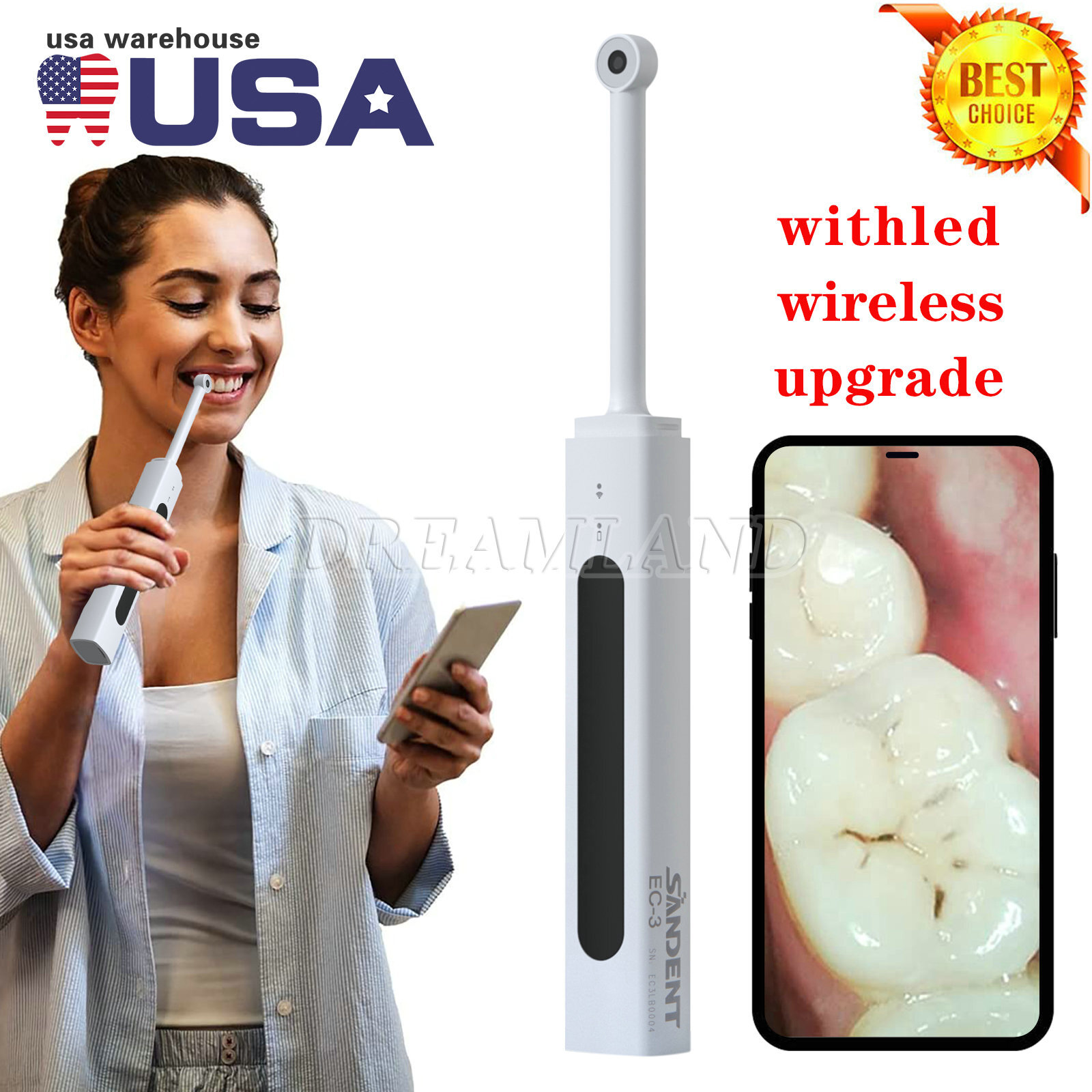 Dental Camera Intra Oral Odontologia Camara Intraoral Endoscope Inspect Tooth US