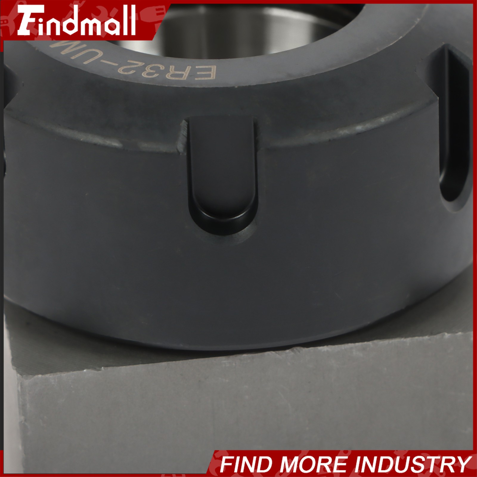 Findmall ER32 Collet Block Spring Hex & Square Chuck Holder For CNC Machine