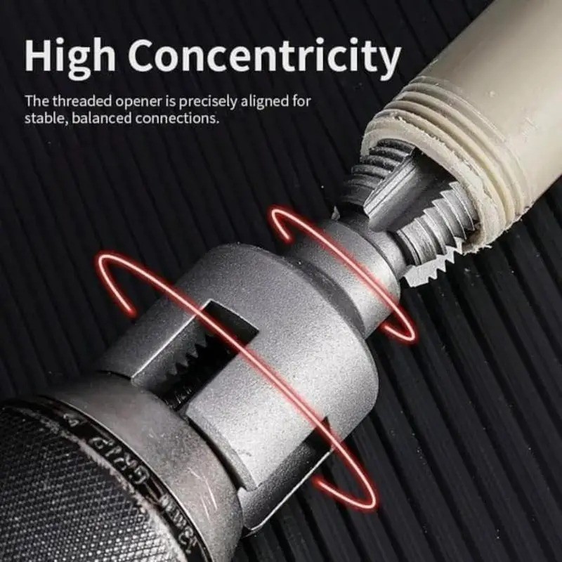 Integrated Internal & External Pipe Threading-Tool PVC Pipe Threader Kit