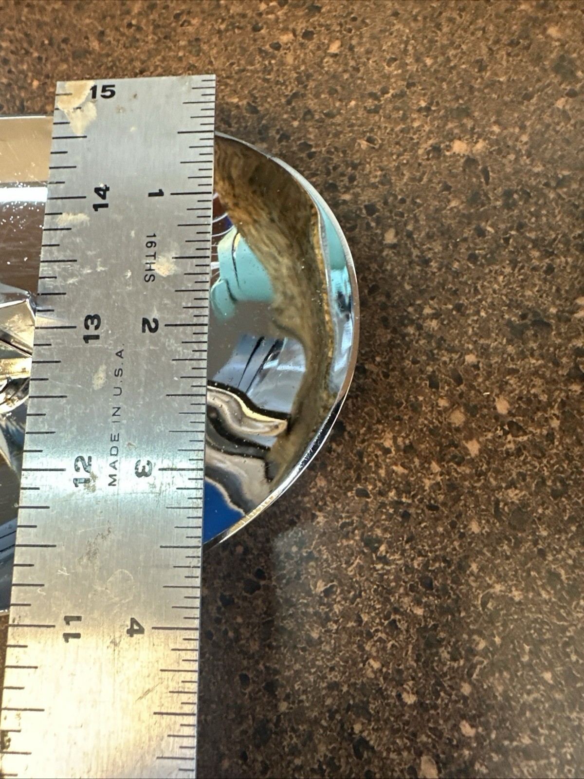 Vtg 1960s GE Missile & Space Division Chrome Ashtray NASA Aerospace Contractor