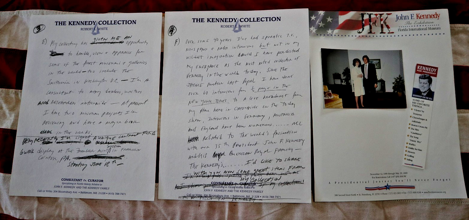 JOHN F KENNEDY PERSONALLY OWNED PHOTO DATED 1/18/1963 WITH SIGNED COA