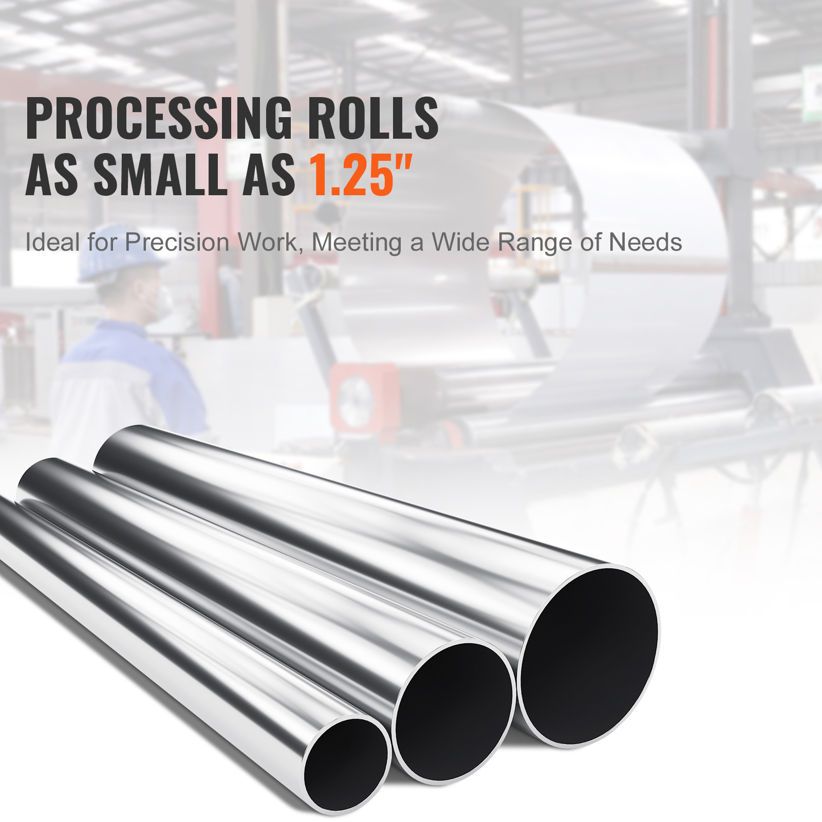 VEVOR Slip Roll Machine Sheet Metal Slip Roller 12.6'' x 20 Gauge φ1.18 in