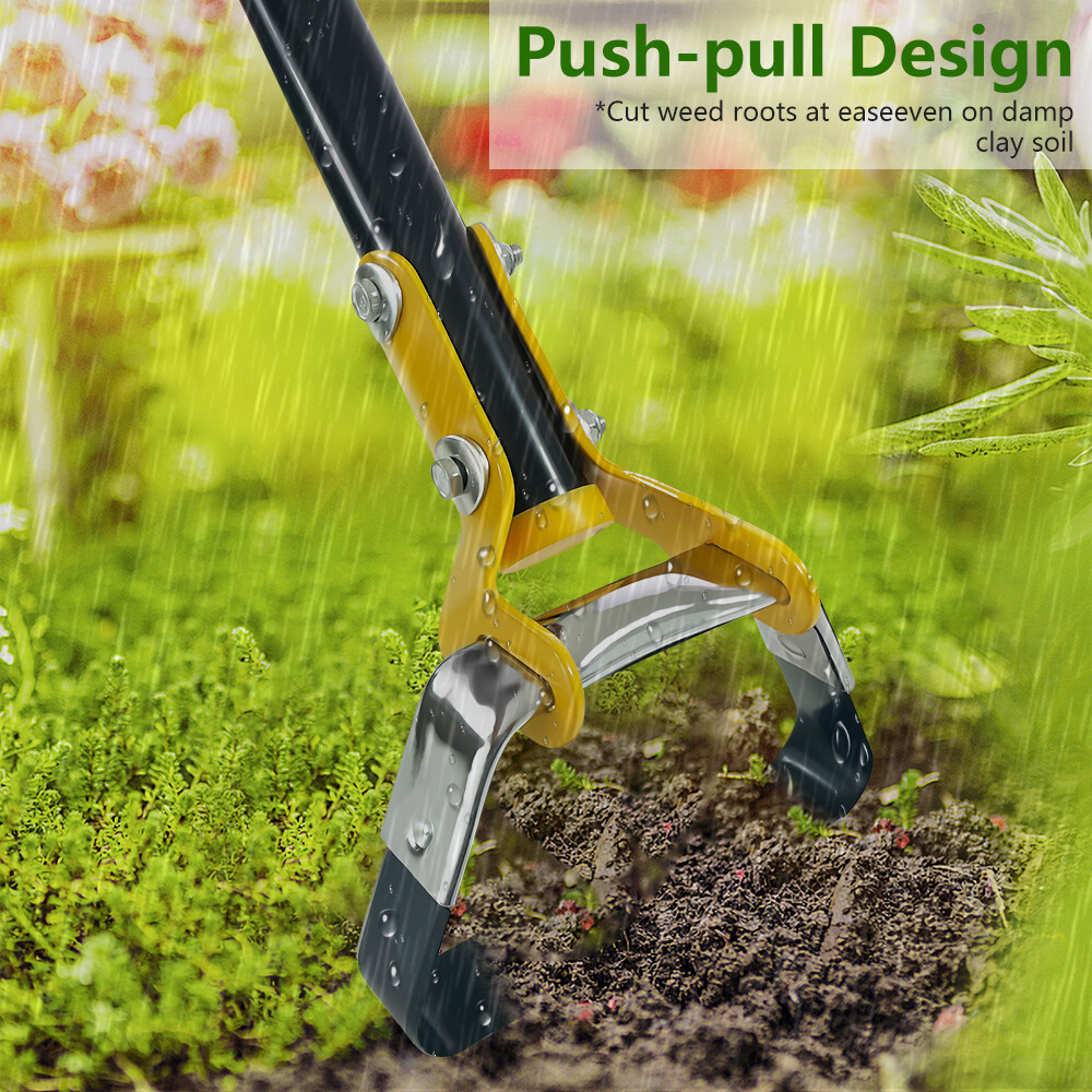 47" 59" 79" Adjustable Hoe Garden Tool Weeding Loop Stirrup Hoe Long Handle