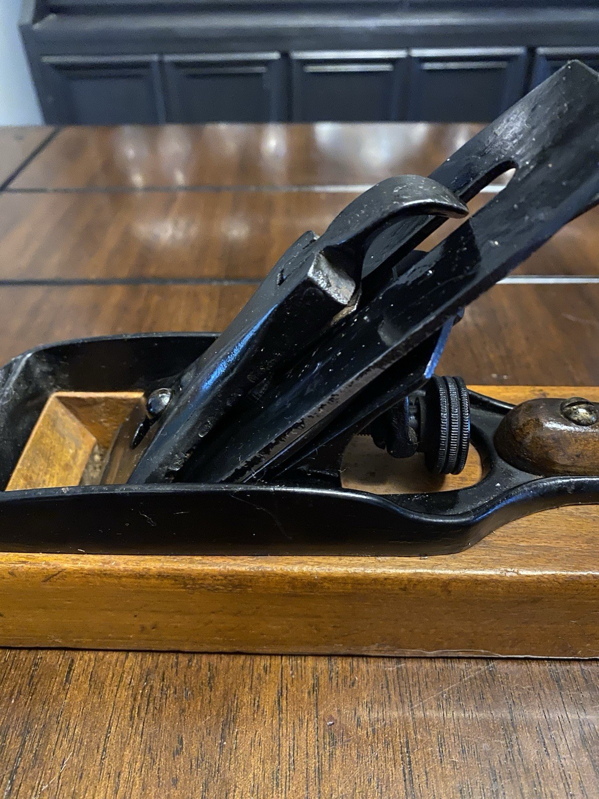 Antique c.1910 Ohio Tools Co.No.027 Wood Transitional Jack Plane “Ohio Globe”