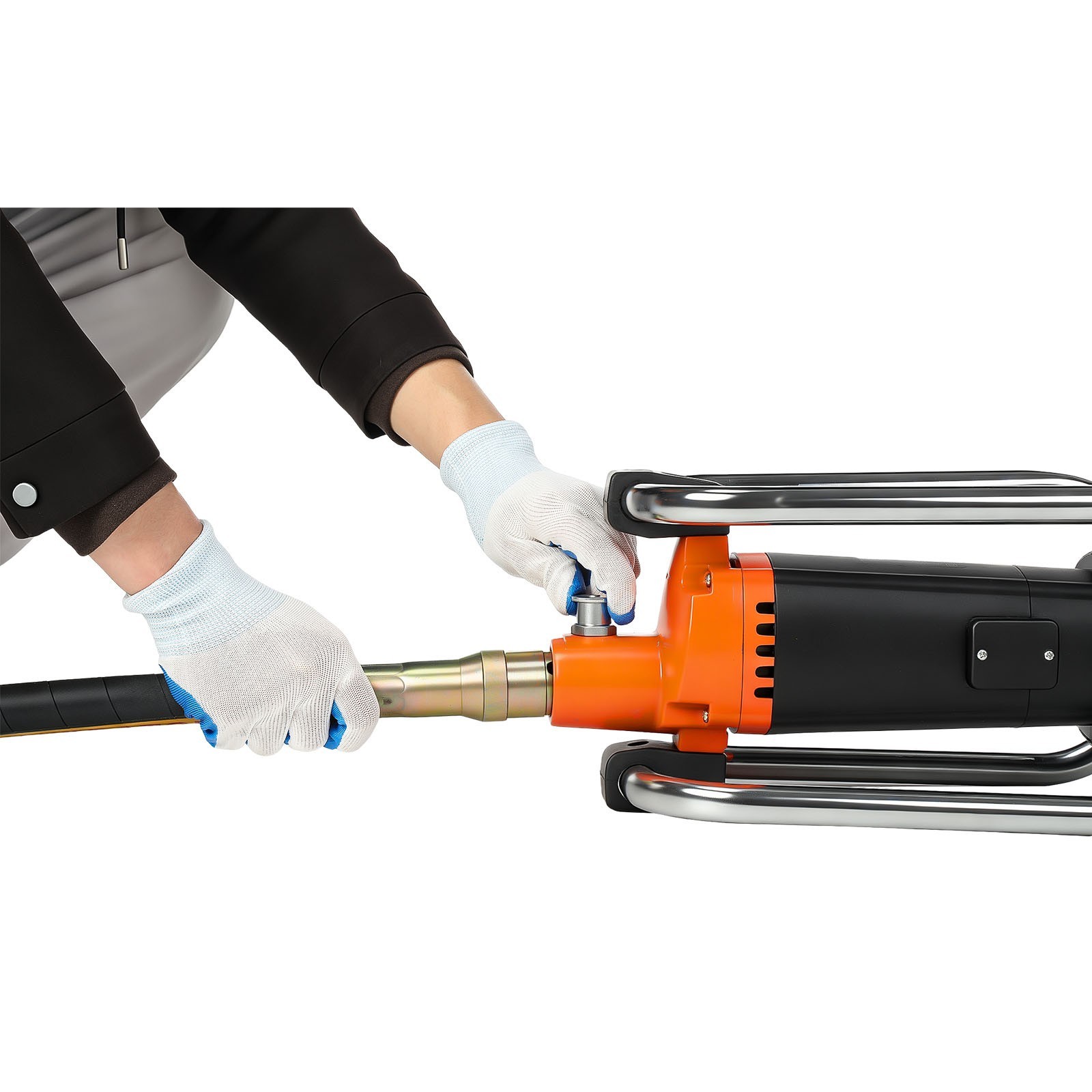 Electric Concrete Vibrator 2000W 14-3/4 feet Poker to Remove Air Bubbles