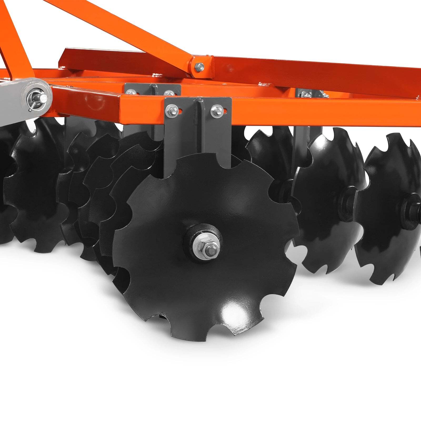 MechMaxx 3 Point Hitch 72" Notched Disc Harrow Plow Tractor Attachments, DH72