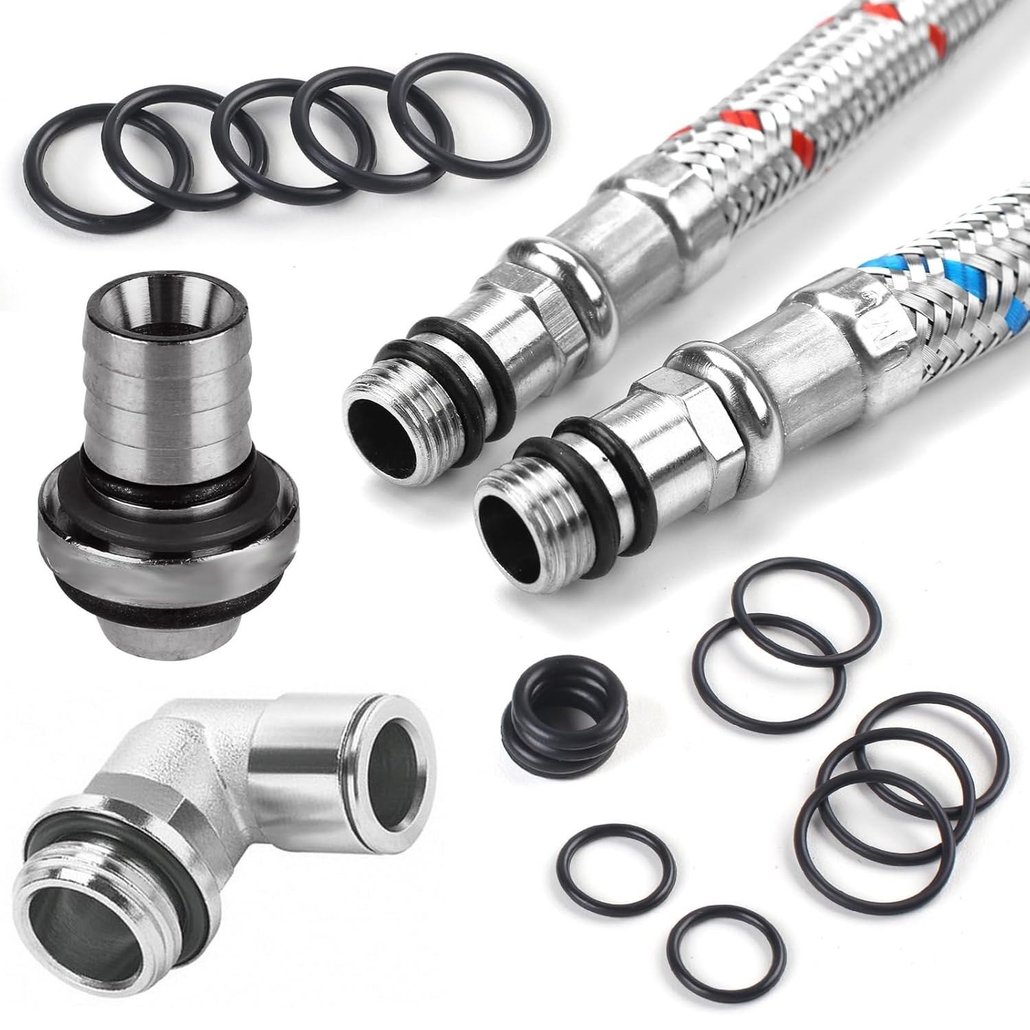 1050PCS O-Ring Assortment Kit | 21 Metric Sizes for Car Repair, Faucet, Air, Gas