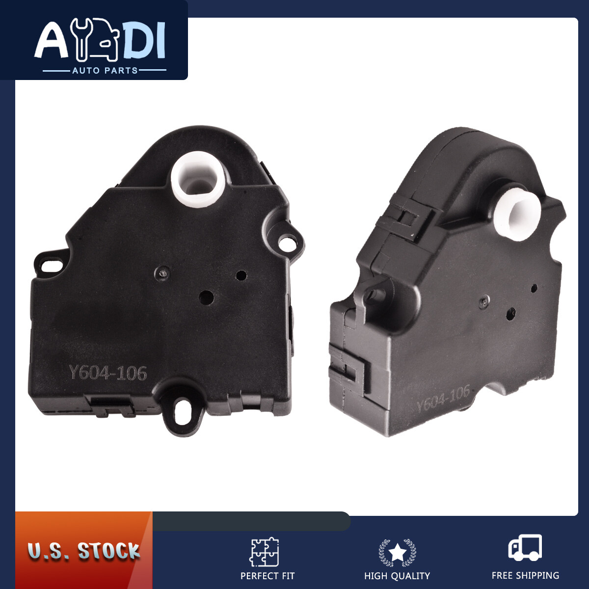 Pair HVAC Air Door Actuator Heater Blend for Chevy Silverado GMC Sierra 604-106