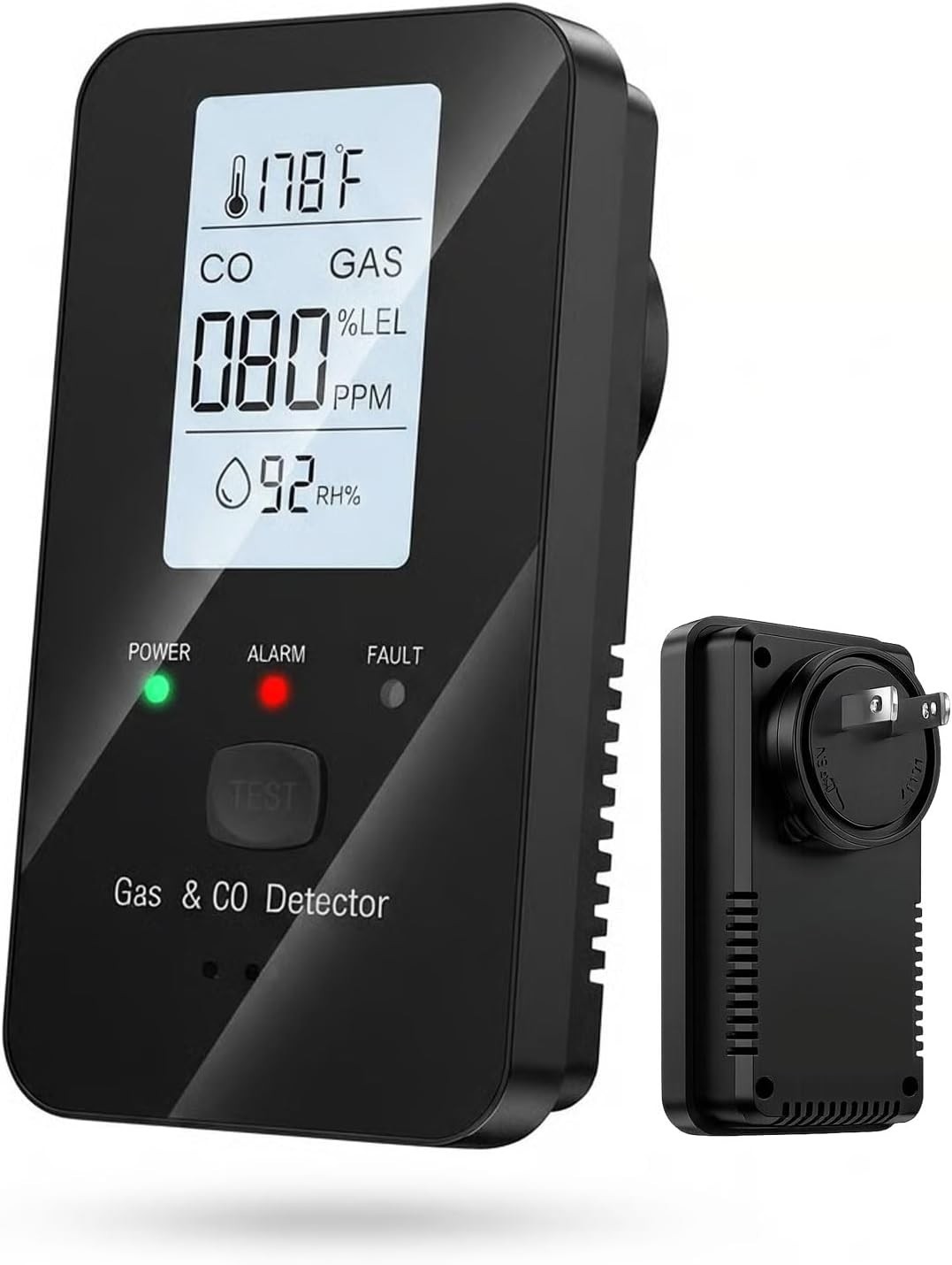 Steadfast haven co detector, 4-in-1 Detector with HD Screen, Home, Apartment