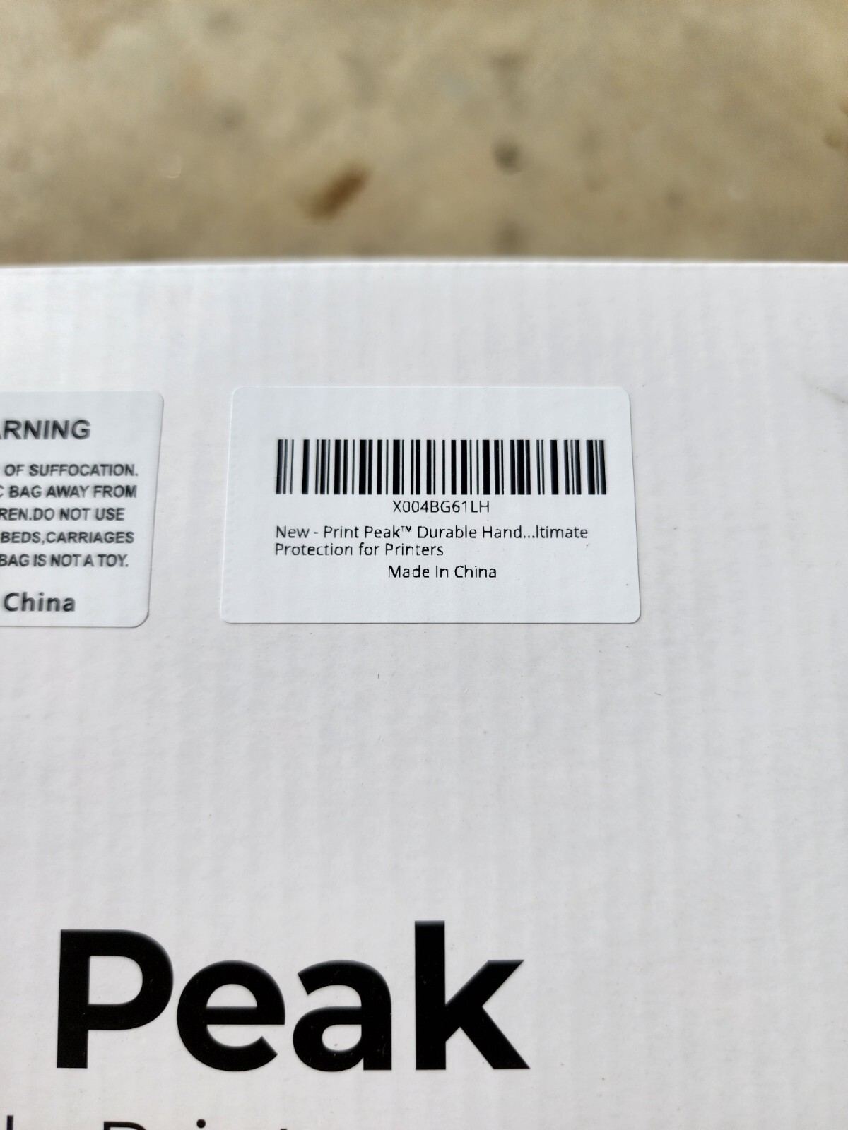 PRINT PEAK Handheld Inkjet Portable Printer Travel Case w/ Custom Foam Insert