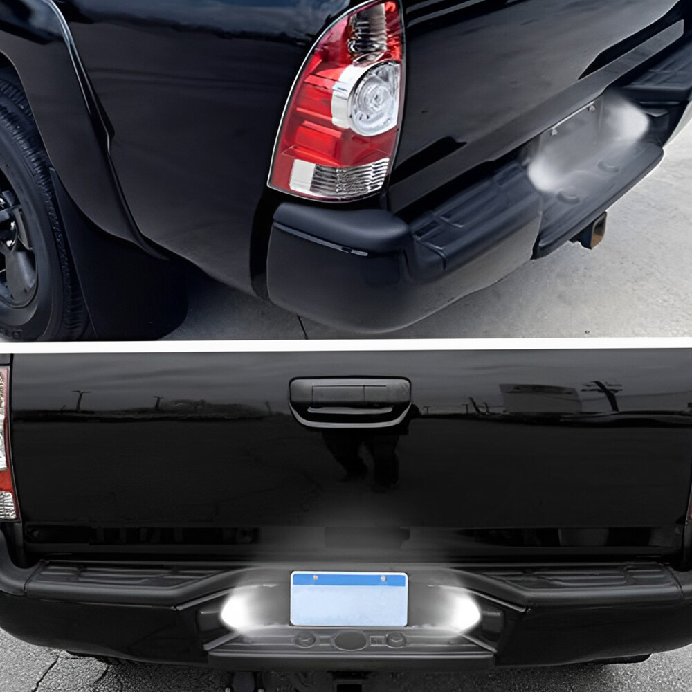 Pair LED White License Plate Number Lights For 2005-2015 Toyota Tacoma, Tundra