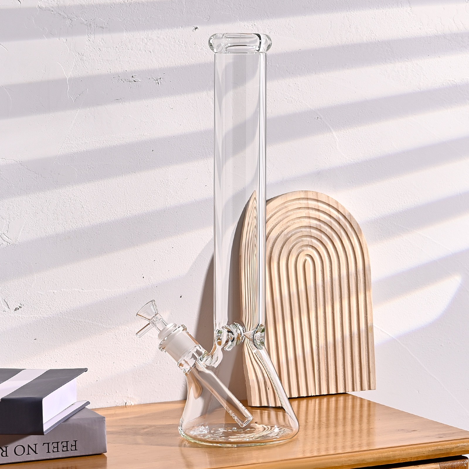 16inch Glass Bong 9mm Thick Heavy Bong Water Pipe 14mm Bowl Beaker & Screen