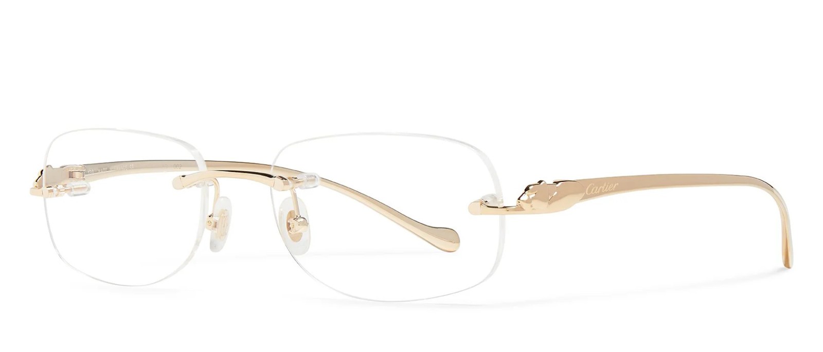 Cartier CT0058O Frame Demo Lenses Panther Demo Lenses Cartier Clear Demo Lenses