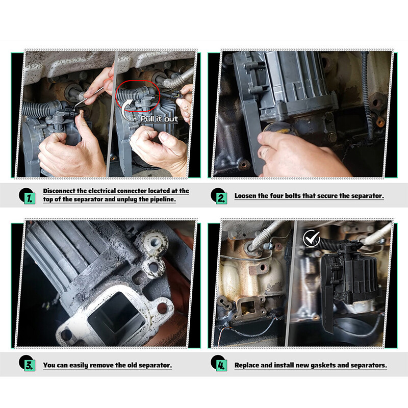 Crankcase Breather Oil Separator For Freightliner Mack MP8 Detroit DD15 DD13