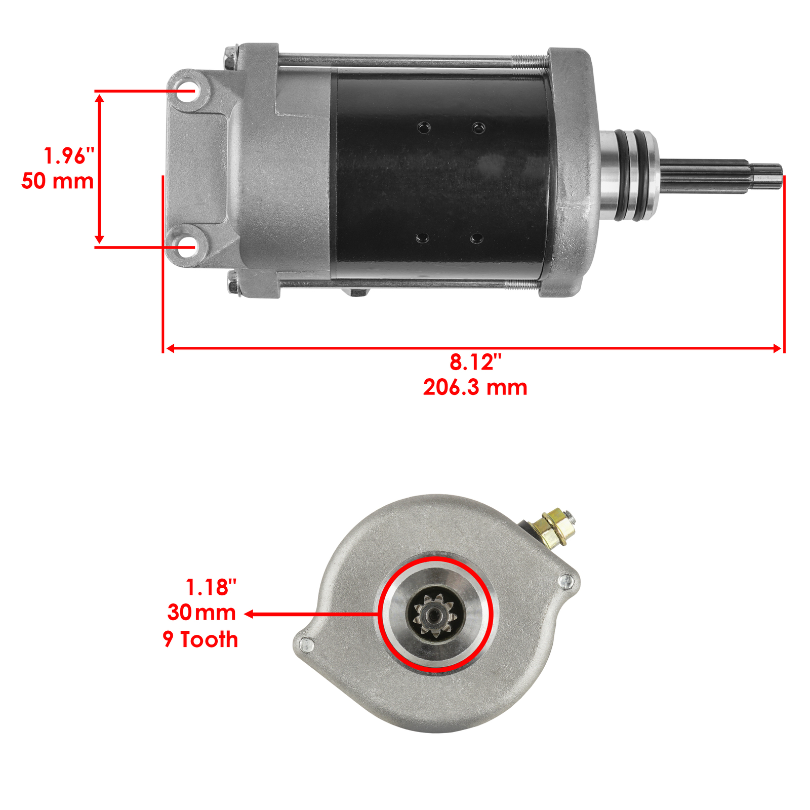 Starter fits Polaris Ranger XP 900 2013 2014 2015 - 2019 Except Diesel Models