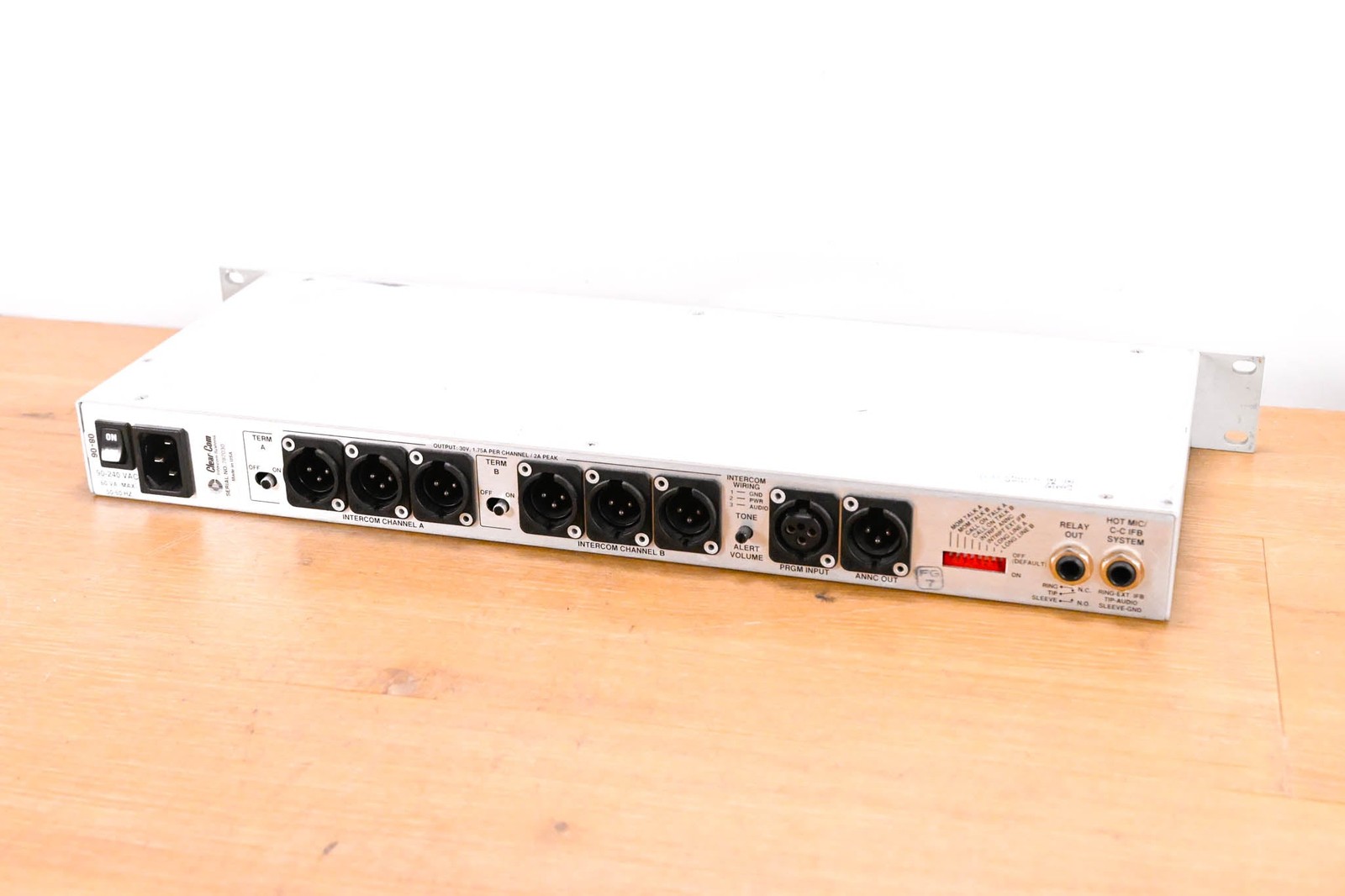 Clear-Com MS-232 1RU Two-Channel Main Station CG01VT1