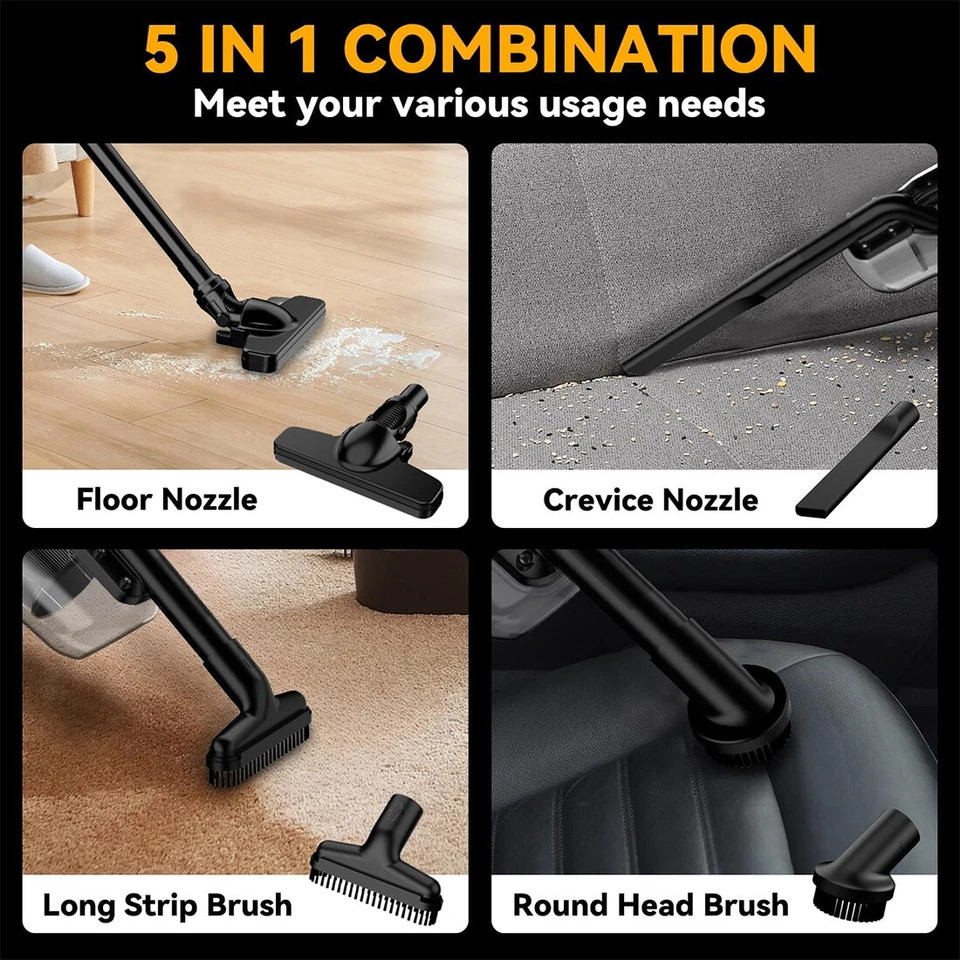 Cordless Vacuum Cleaner with 20V Battery 5 in 1 Handheld Electric Vacuum Cleaner