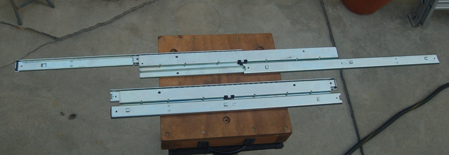 1 PAIR of NEW SNAP-ON TOOLS #8-1288LRS 27" BALL BEARING DRAWER SLIDES