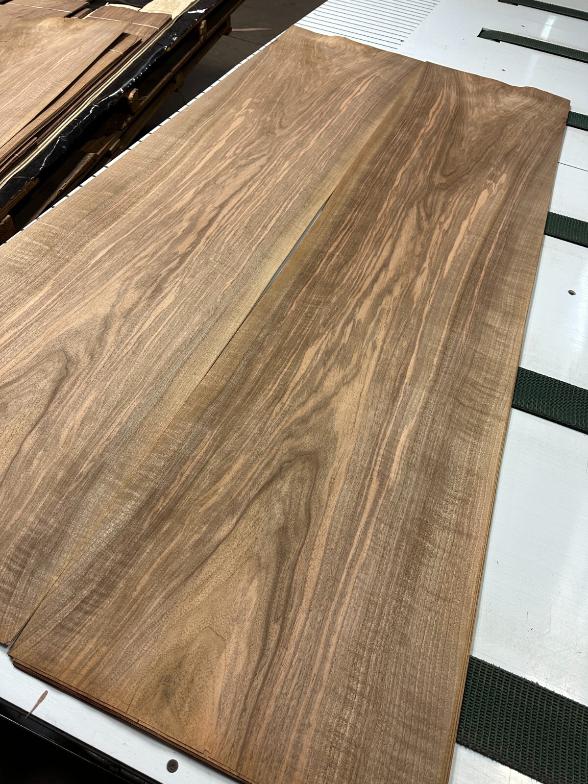 WIDE European Walnut Raw Wood Veneer 2 sheets 82'' x 20'' 331EE