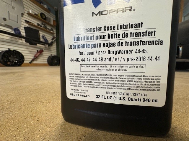 (3) Genuine Differential Oil Front Mopar 68089195AA 68089195AB SAME AS DEALER