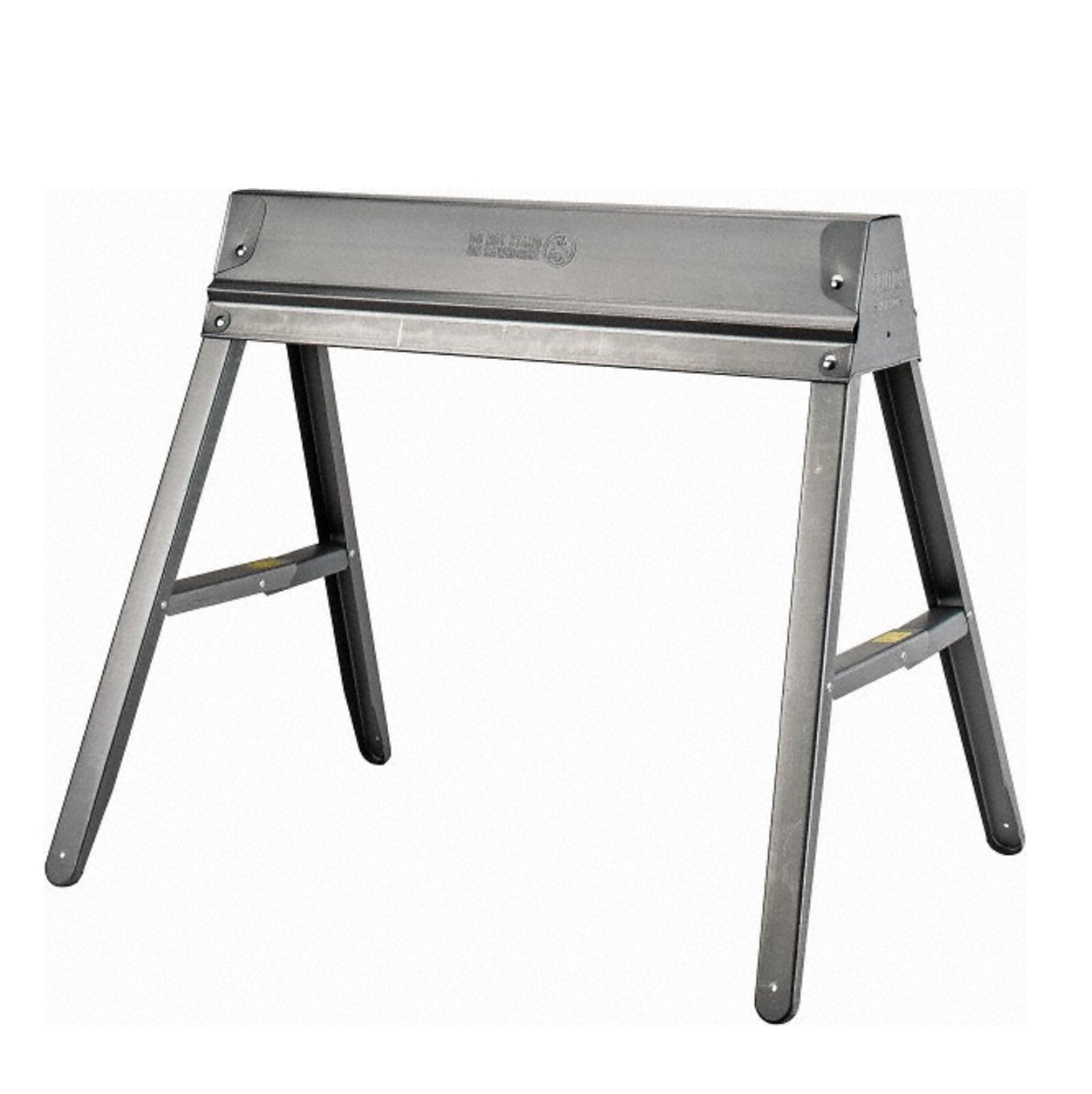 PRO SOURCE Folding Steel Sawhorse: Sturdy Space Saving Design, 29" H x 31" L