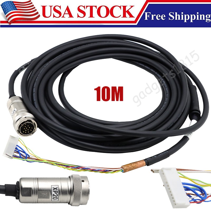 New 10M Cable For ABB 3HNE00188-1 S4C / S4C+ / M2000 TPU1 Teach Pendant Wire US