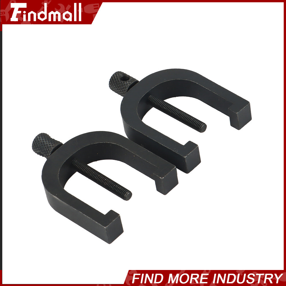 Findmall 1-5/8" x 1-1/4" x 1-1/4" V-Block and Clamp Set Hardened Steel 90 Degree