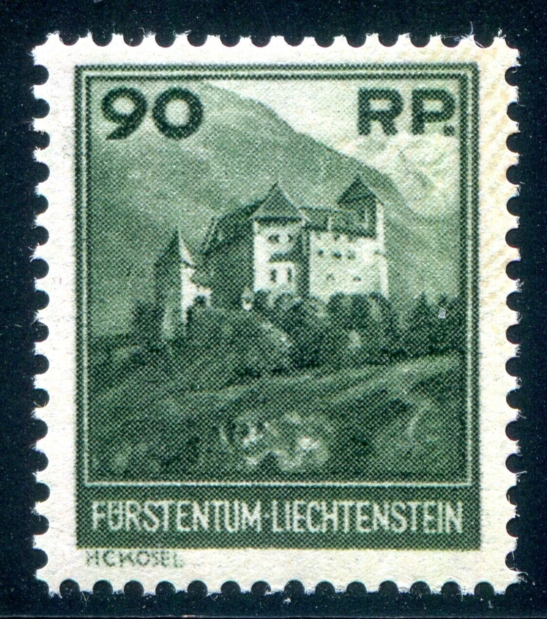 LIECHTENSTEIN 1933 120 ** MINT CONDITION IMPECCABLE SMALL LANDSCAPES (F6096