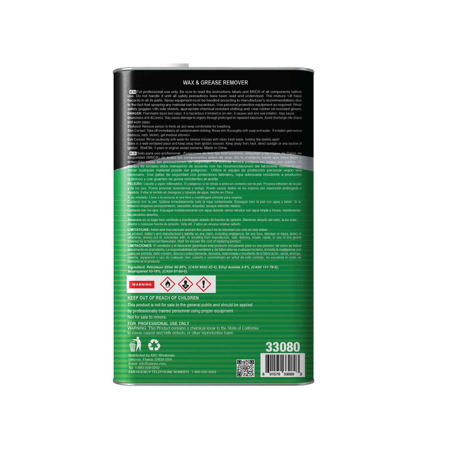 Lauco Wax & Grease Remover 1 Gal – Auto Body Paint Prep Cleaner Degreaser