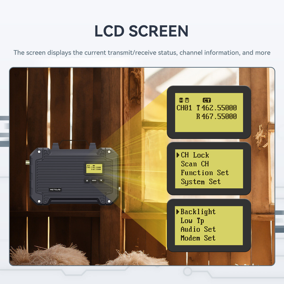 Retevis RT97L 22W GMRS Repeater Waterproof Full Duplex Long Range Repeater