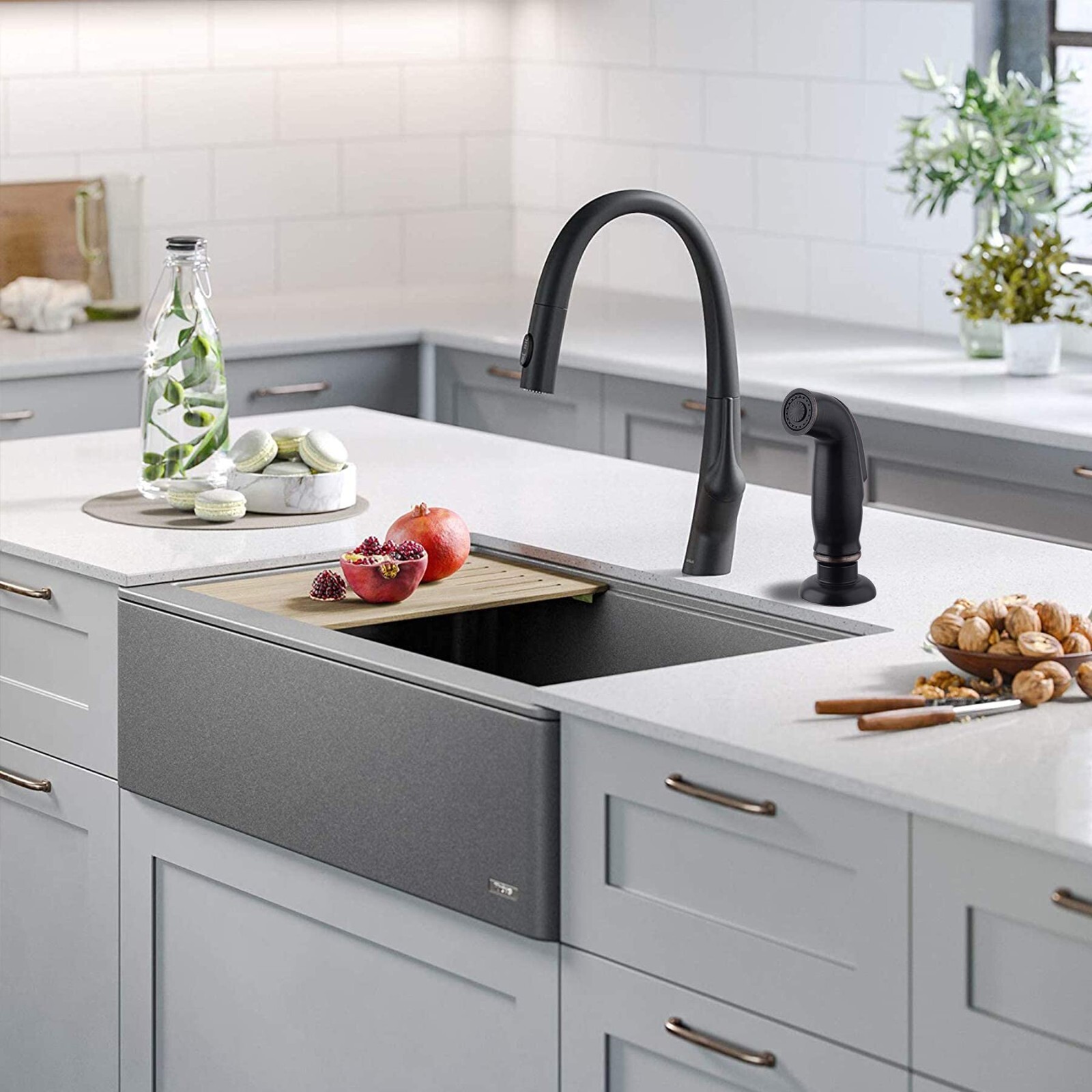 Kitchen Sink Side Sprayer,Quick Side Connector For Moen Faucet Head Replacement