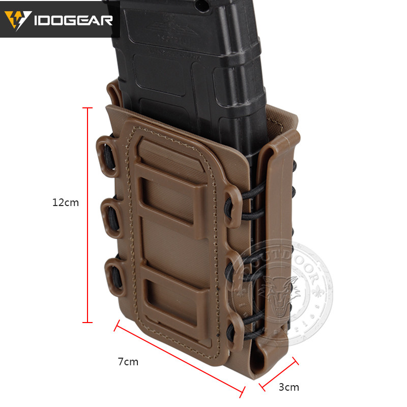 IDOGEAR Military 5.56 Magazine Pouch Mag Carrier Mag Pouch Holder MOLLE 9mm