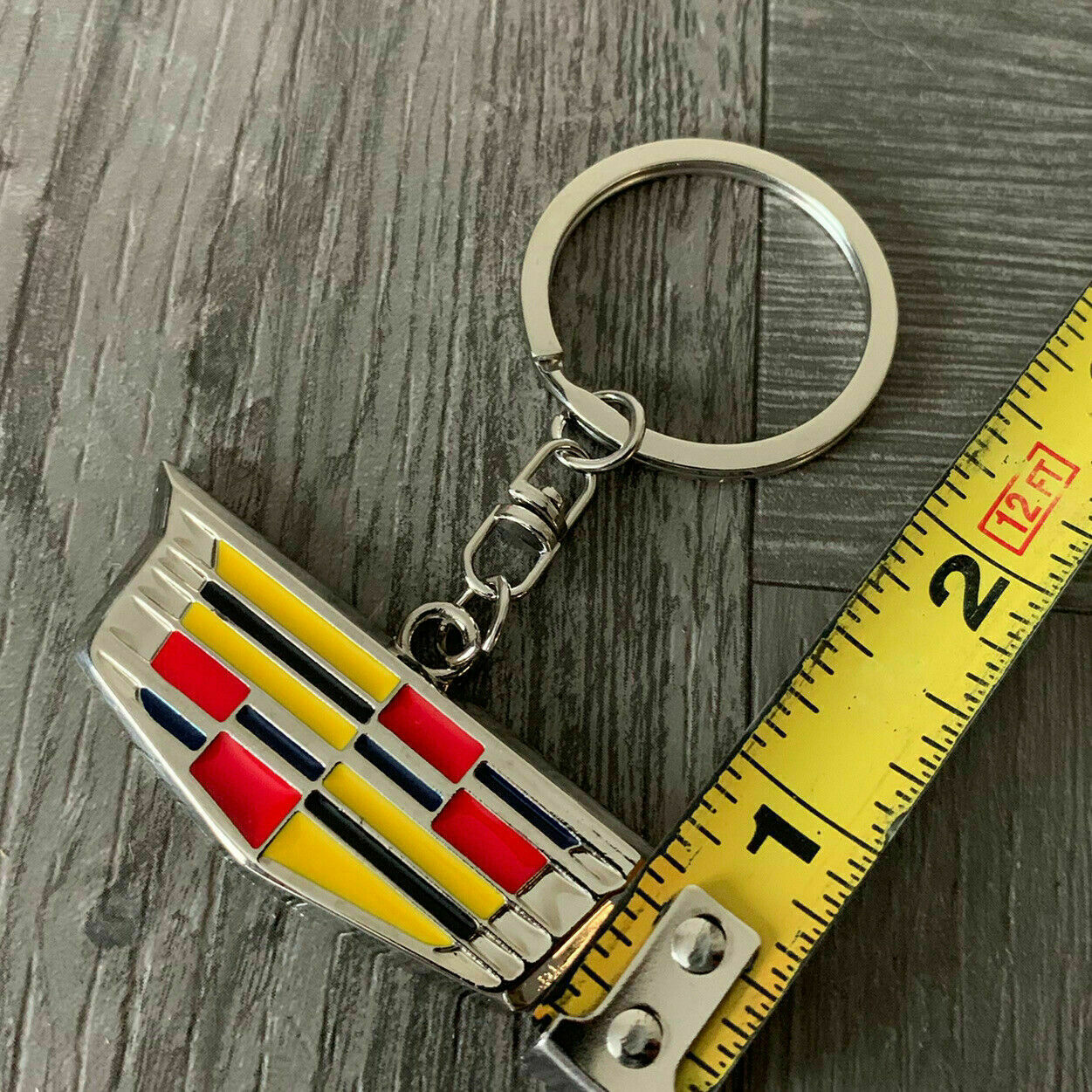 Cadillac Emblem Logo Grill Badge Heavy KEYCHAIN KEY CHAIN FOB Escalade CTS