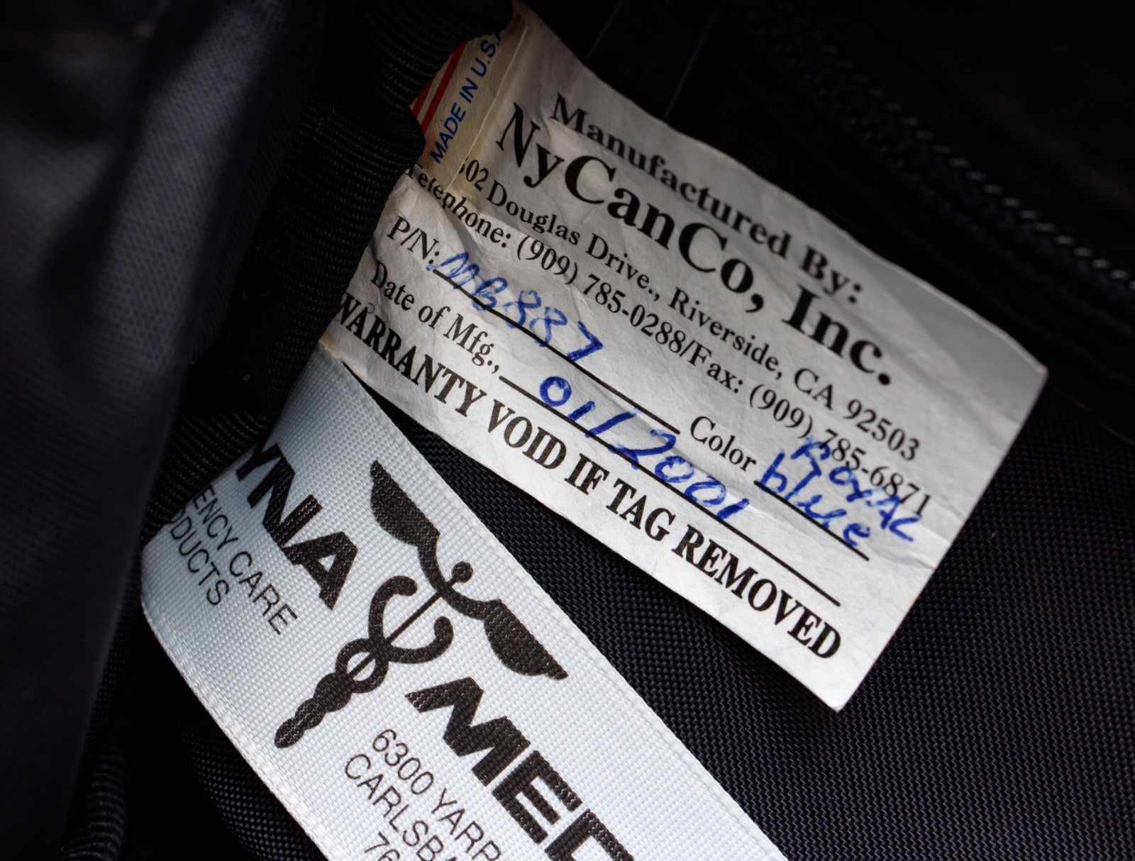 Vintage Dyna-Med Medic Bag Blue MB887 EMT Responder Ambulance Emergency Pack