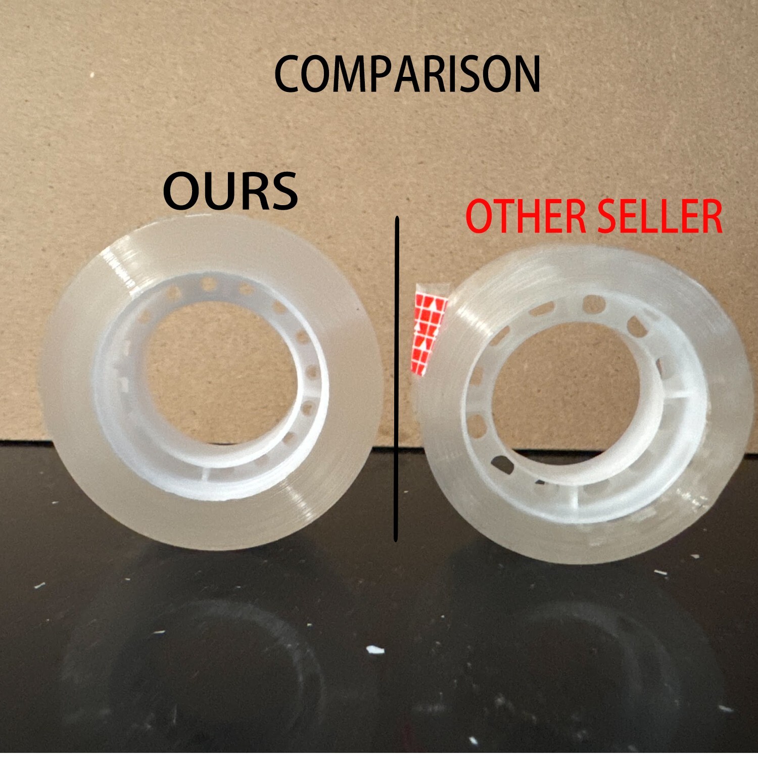 Clear Transparent Tape Rolls 3/4" x 1025" Dispenser Refill 20 Tape Rolls Scotch