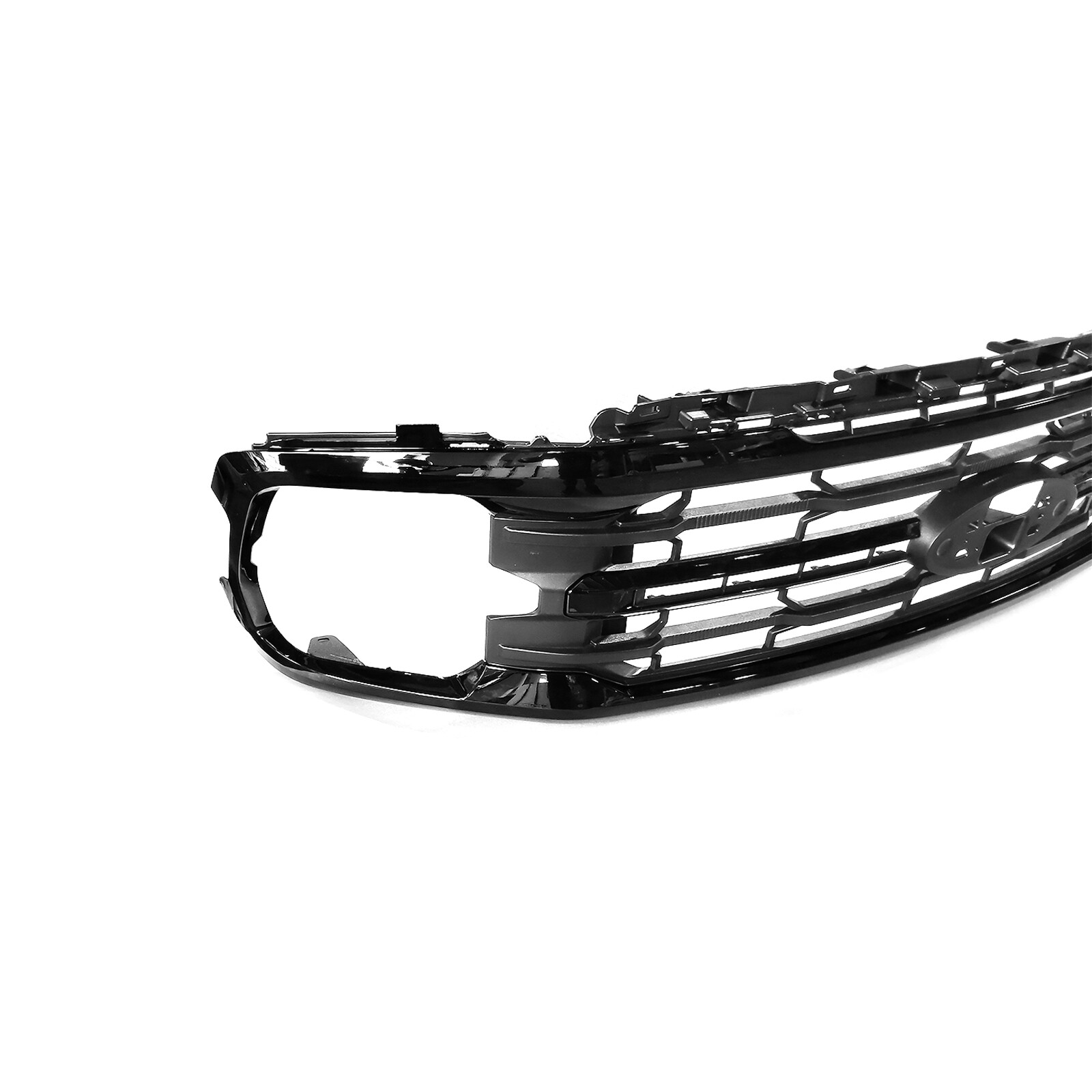 Front Bumper Upper Main Grille Insert For 2024-2025 Ford F-150 XL XLT STX Tremor