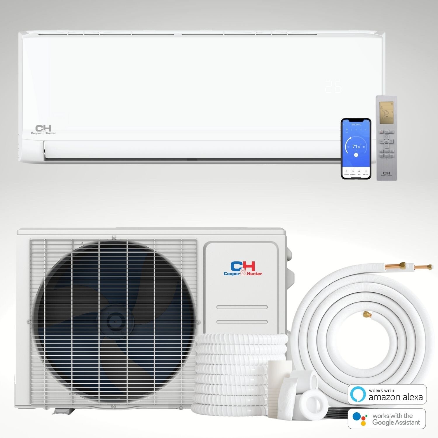 6000 - 36000 BTU Single Zone Wall Mount Ductless Mini Split AC Heat Pump