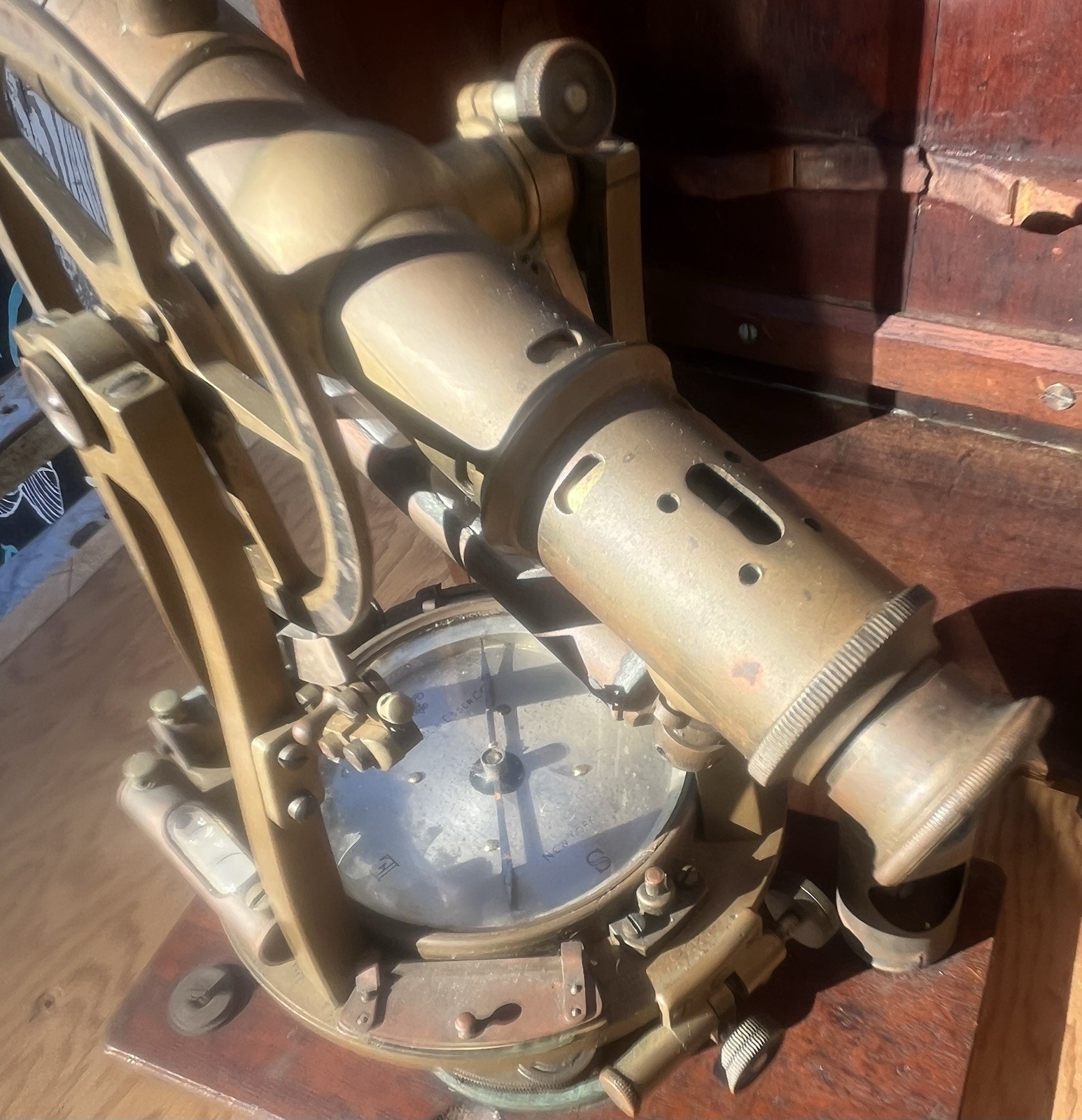 RARE Keuffel & Esser Co. EARLY 1900s Twisted-Frame Surveying Transit Antique